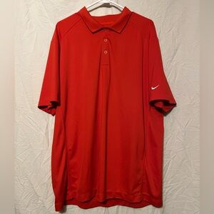 Nike Men's Golf Red Dri-Fit Polo